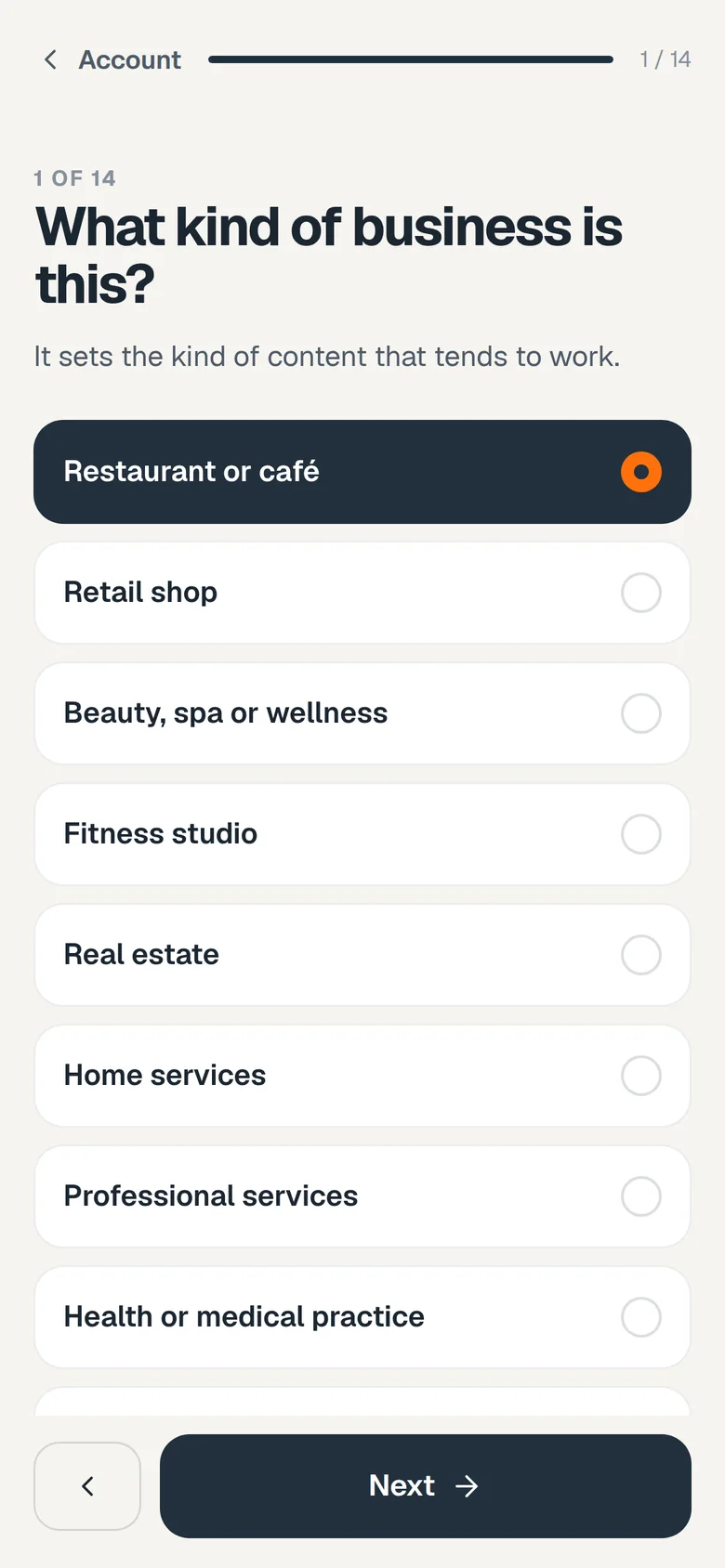 We learn your business, in the app