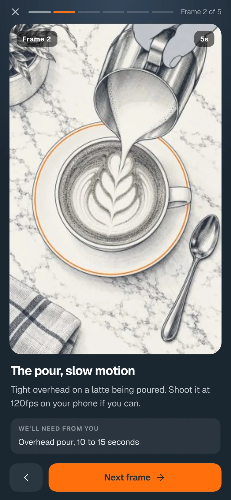 A storyboard frame in the Simply Better Social app